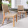 Seras 6 - Person Teak Wood Patio Dining Set with Rectangular Table