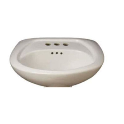 Proflo 20'' White Vitreous China Bathroom Sink with Overflow