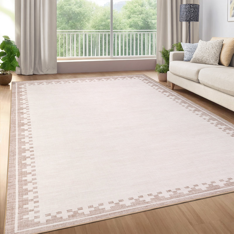 Area Rugs for Living Room Washable Rugs Non Slip Stain Resistant Bordered CarpetFoldable Rugs for BedroomDining RoomNursery