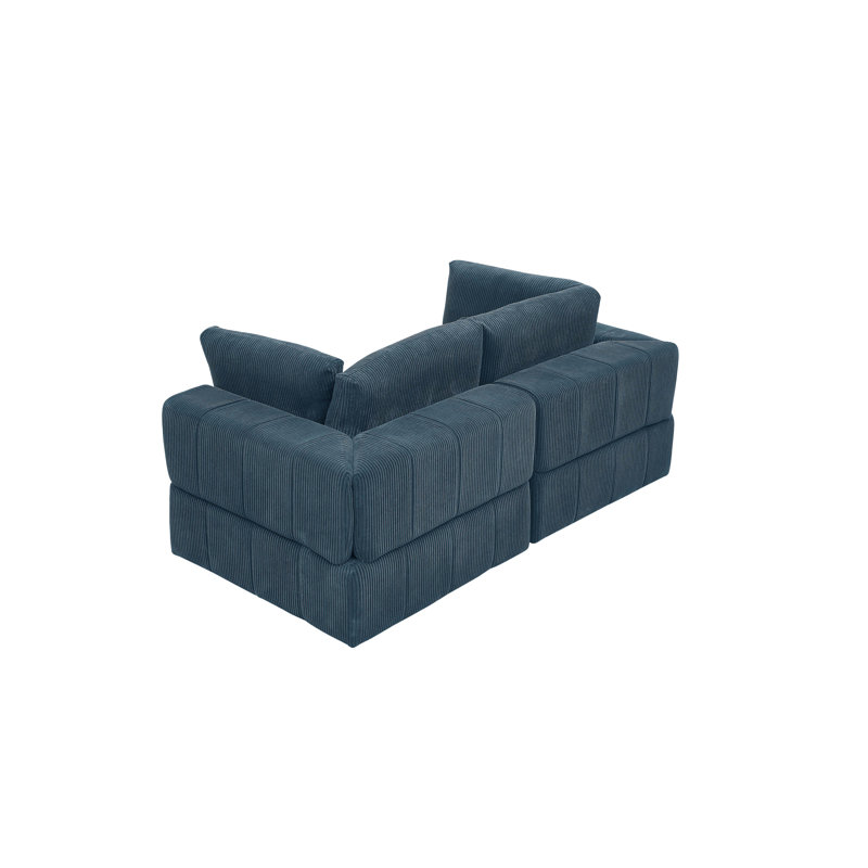 Causeuse Aronas, Bleu très foncé