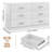 Kanagy 6 Drawer Double Dresser, Wood Storage Cabinet with Easy Pull Out Handles for Living Room,Chest of Drawers for Bedroom-194490725