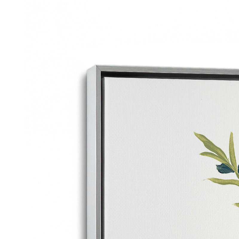 «Grace in Bloom», ensemble de 2 impressions sur toile, Impression encadrée sans passe-partout, Chrome poli, H 19 po x l 26 po