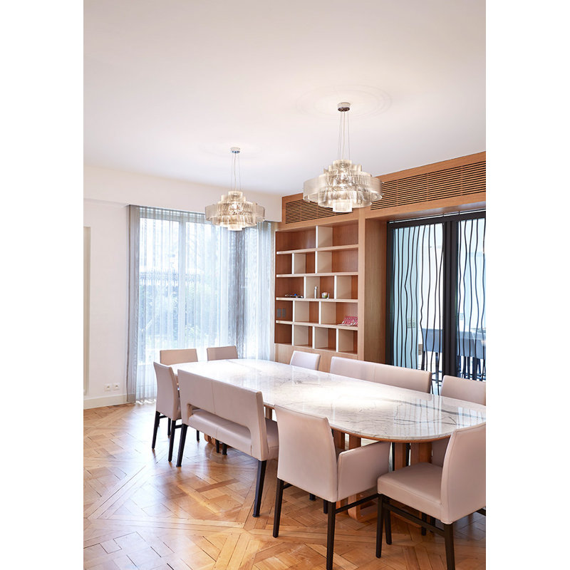 Galaxy 6 - Light Chandelier, 23" H x 37" W x 37" D, E14