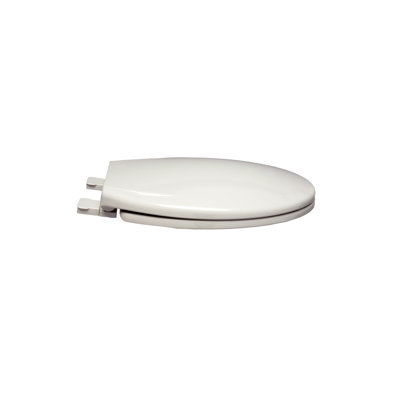 Siège de toilette rond en plastique à fermeture lente Builder grade