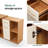 Eujin 53'' W L Shaped  Convertible Desk with Storage Drawer Printer Shelves and File Cabinet-88345209