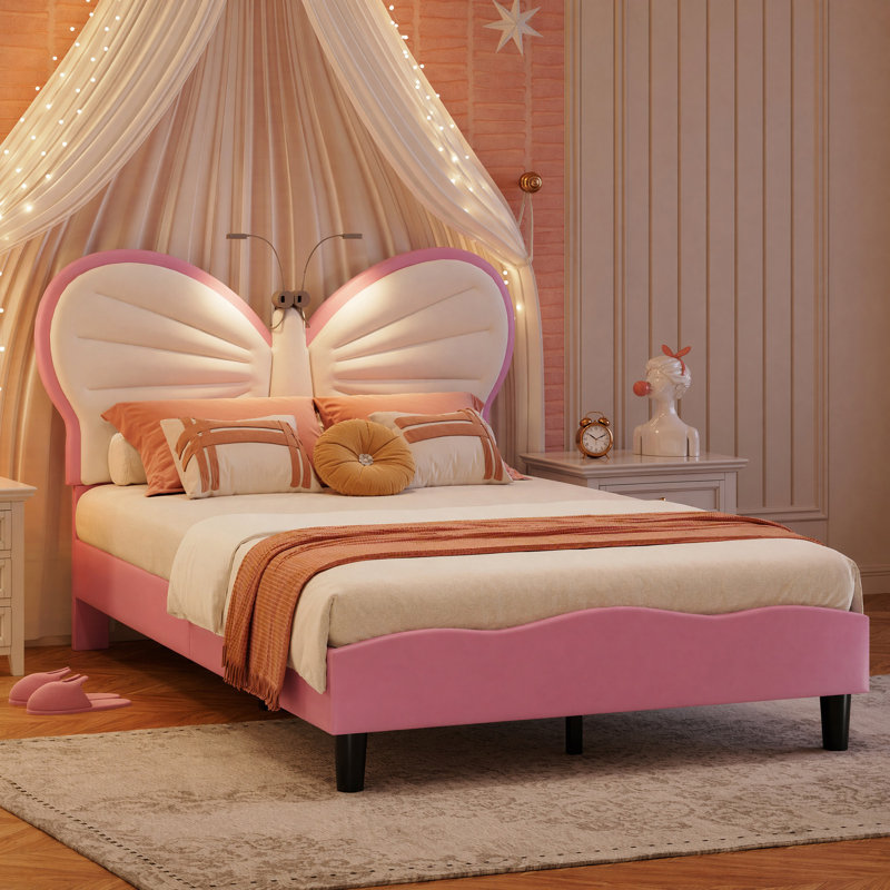 Bed, 120×190cm, Pink