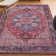 Sarok Ornate Medallion Machine-Washable Red/Black/Blue Rug