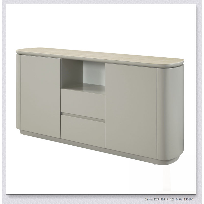 Ingram Server With Durable Top And Spacious Surface For Modern Dining And Elegant Entertaining