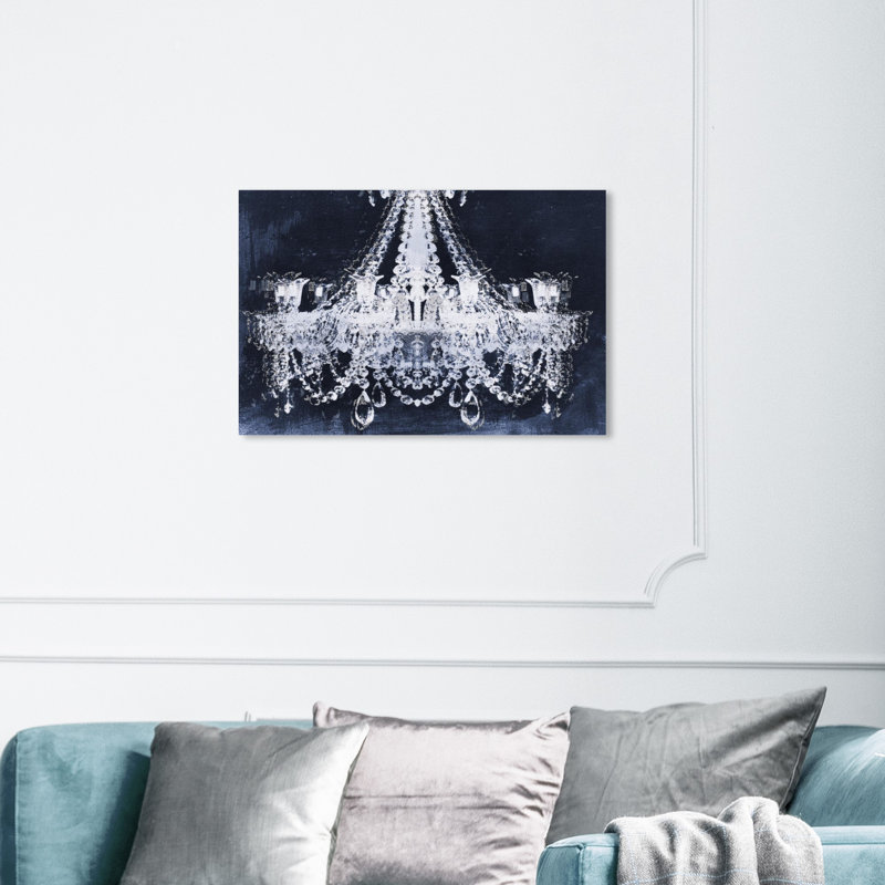 «Dramatic Entrance Indigo», impression sur toile, H 20 po x l 30 po, Toile tendue