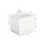 Ensemble de meuble-lavabo mural 24 po avec lavabo, deux tiroirs, lavabo en céramique, assemblage facile, poignée longue en métal doré, 2 tiroirs de rangement-123654596