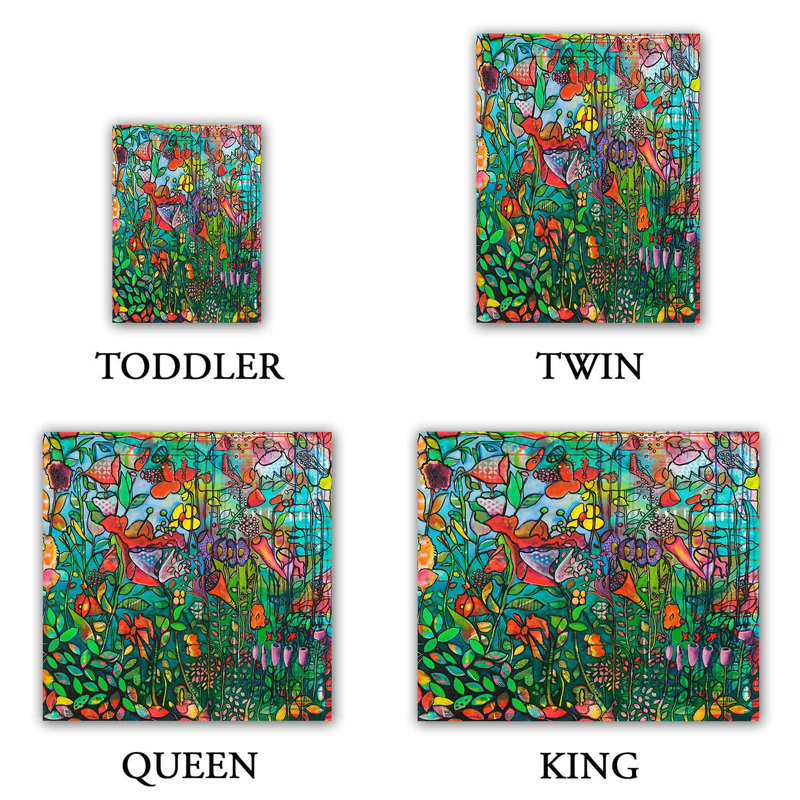 Floral Duvet Cover, 1 Queen Duvet Cover + 2 Standard Shams