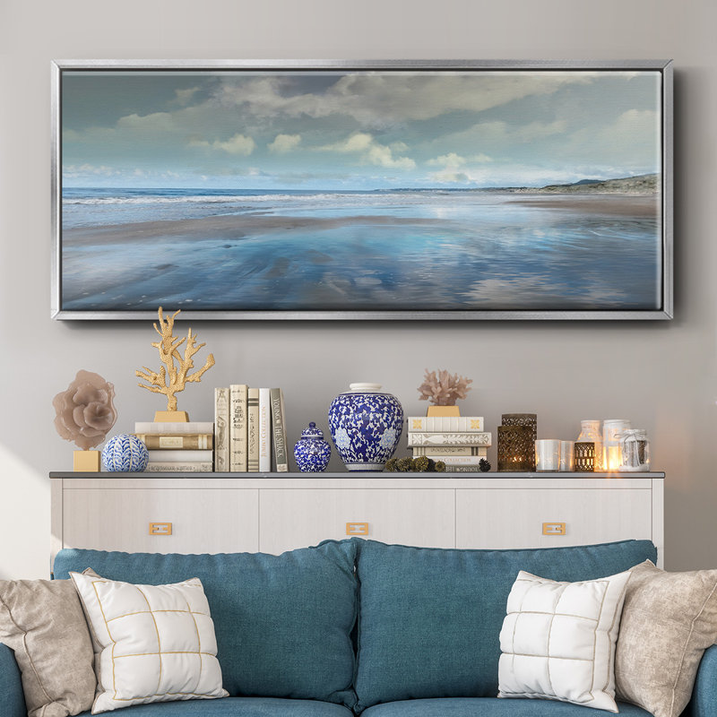Reflecting- Framed Canvas, 8" H x 20" W