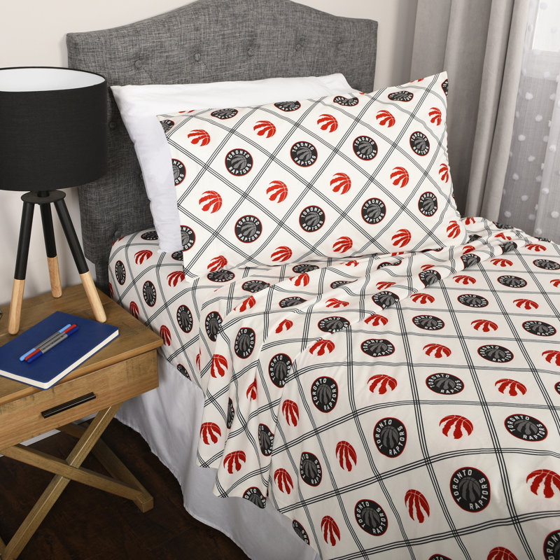 Ensemble de draps en microfibre Toronto Raptors, Simple