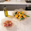 Corbeille à fruits décorative avec motif creux - centre de table moderne en fil d'or pour comptoir de cuisine, table de salle à manger et décoration de salon