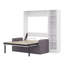 Lit escamotable avec canapé et tablettes Murphy