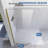 UKH07B 35-1/2 in. W x 80 in. H Frameless Fixed Shower Glass Panel  with U-Channel in and 3/8 in. Clear Glass in Satin Brass-123253523-123253511