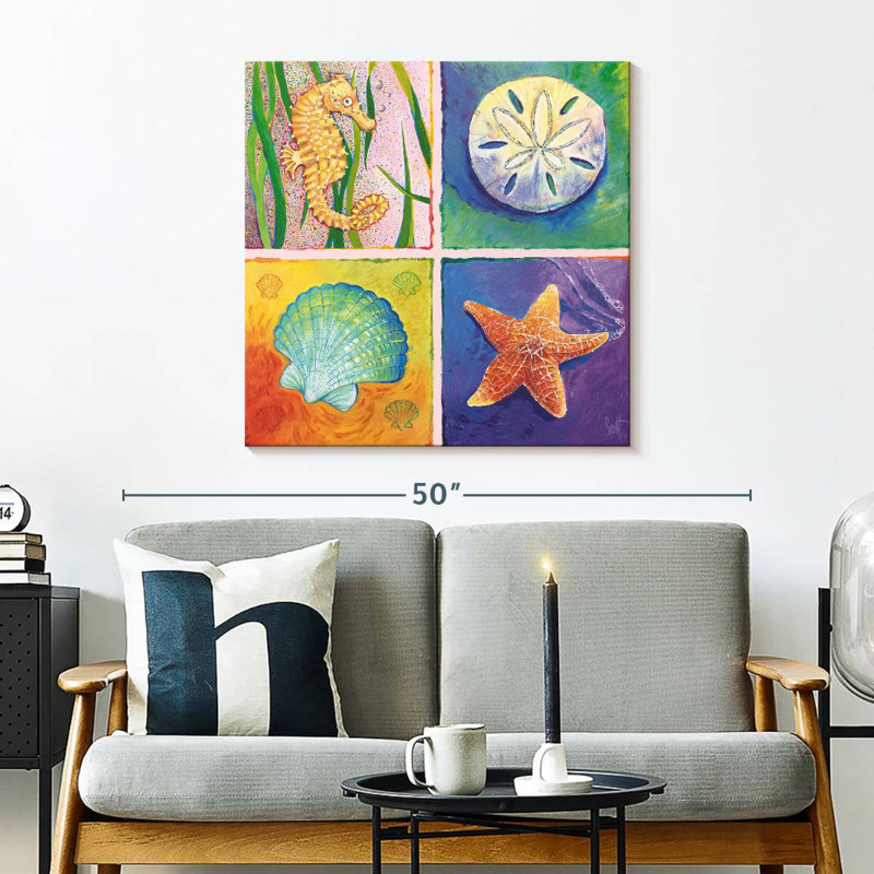 Aletra Sea Life Panel II, 30" H x 30" W