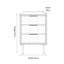Aneliya 45cm W Metal Bedside Table