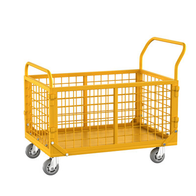 Chariot à plateforme avec cage, chariot à plateforme robuste 5 en 1 avec cage capacité de 2 200 lb.