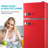 3.5 Cu.ft Mini Fridge with 7 Level Adjustable Thermostat Removable Shelves