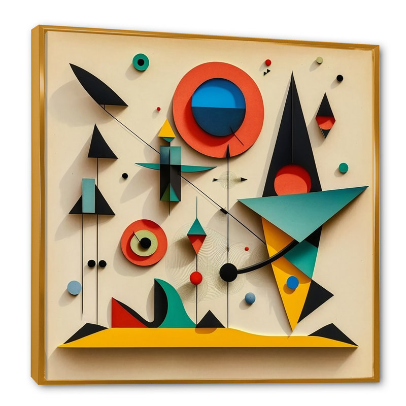 Ciauna - Floater Frame Print on Canvas, 24" W x 24" H, Gold