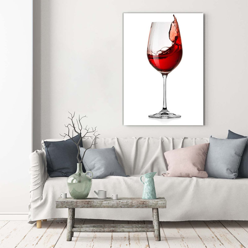 Red Wine - Wrapped Canvas Print