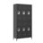 6 Door 72"H Metal Lockers With Lock For Employees,Storage Locker Cabinet For Home Gym Office School Garage,BLACK