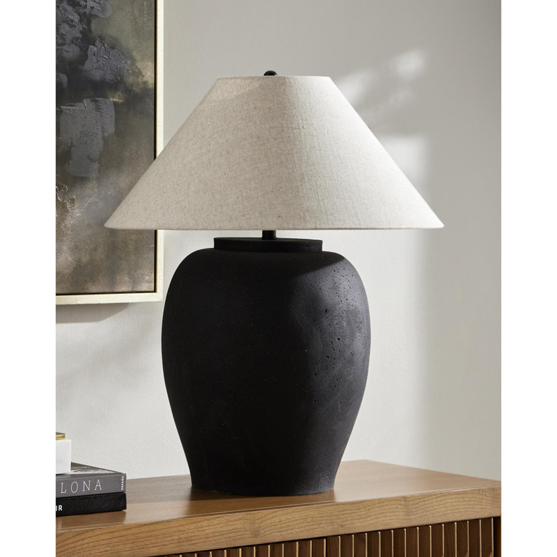 Forest Table Lamp, Black, Beige