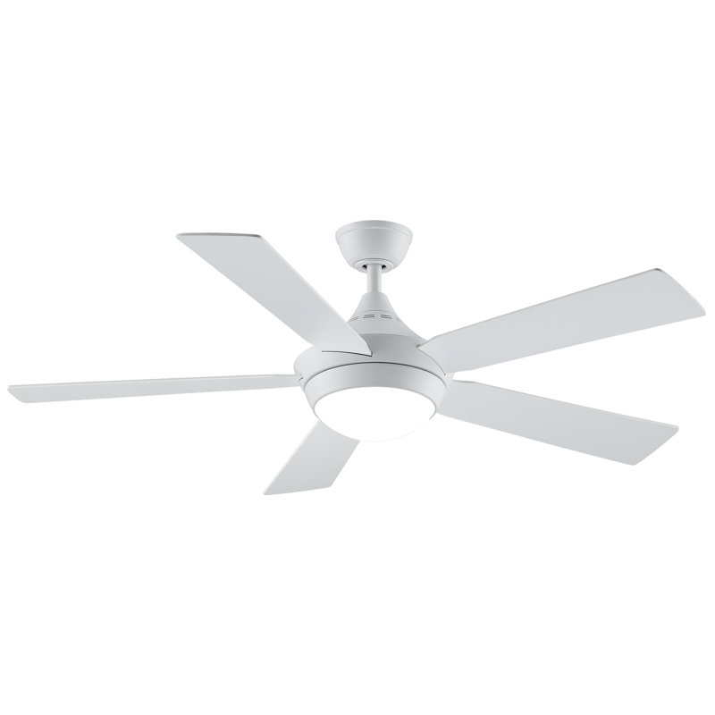 Ventilateur de plafond d'intérieur 52 po avec télécommande DEL Celano v2, Blanc mat