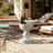 Accent Table Concrete Side End Table For Balcony Garden