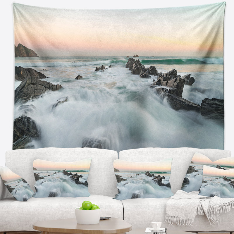 Tapisserie paysage paysage du Golfe de Gascogne, H 68 po x l 80 po