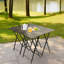 5 Piece Folding TV Tray Table Set,Foldable Sofa Side Table,End Table,Snack Table,Save Space,Grey