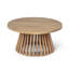 ENSEMBLE DE MEUBLES DE PATIO: LIT DE CLASSE 3 PLACES CLAREMONT + TABLE EN BOIS ACACIA