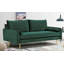 Canapé en velours de style Mid-Century avec pattes dorées pour un confort optimal-1205755667