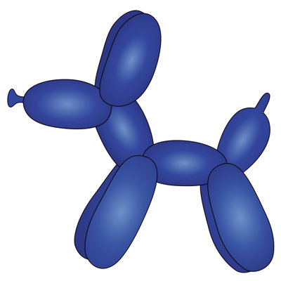 Autocollant mural ballon