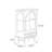 Modern simple acrylic living room accent cabinet-107360691