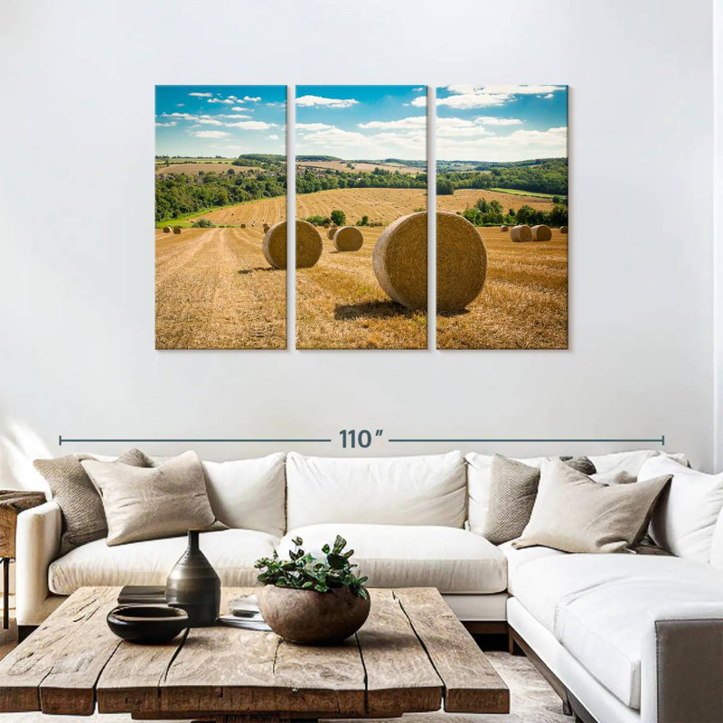 Alvord Kent Field Hay Bales, 48" H x 74" W