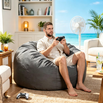 4FT Large Convertible Bean Bag Chair, 4 in 1 Flannel Lazy Sofa Bed with Memory Foam Filler, Convertible Foam Bean Bag Bed, Lounge Chair with Removable Cover, Oversized Comfy Couch for Living Room.