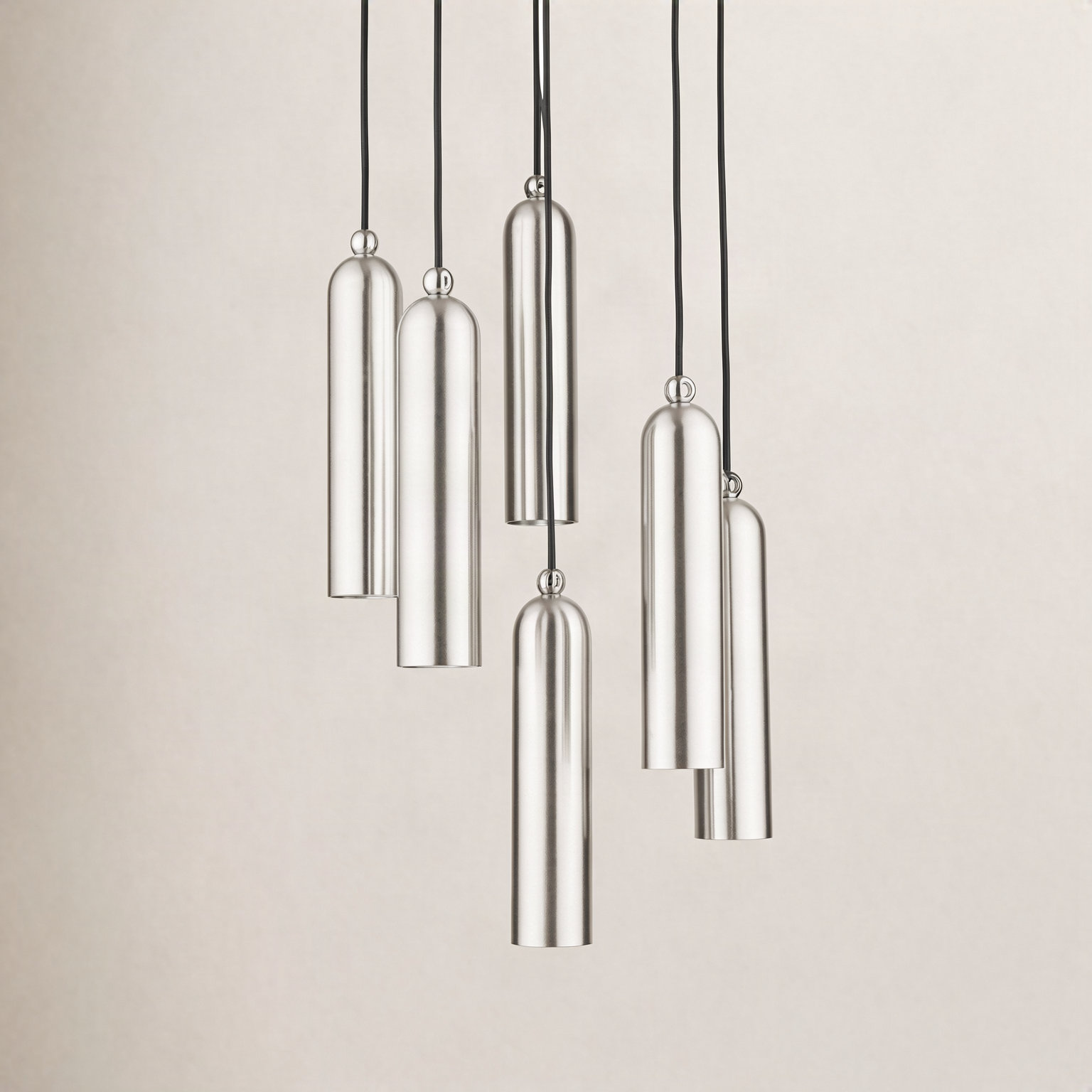 Harly Dimmable 6 - Light Pendant, Brushed Nickel
