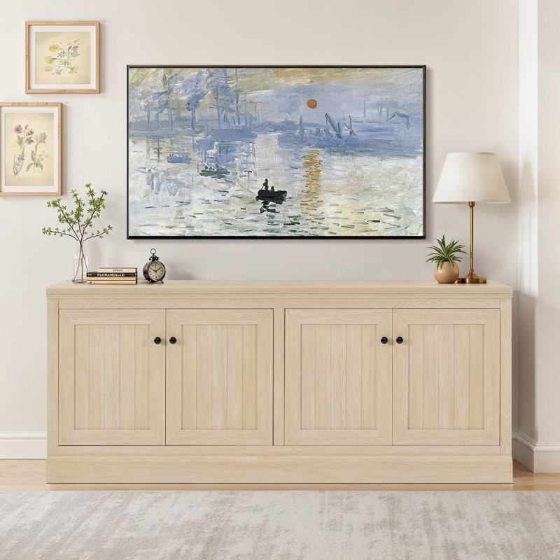 TV Stand for TVs up to 78", Natural