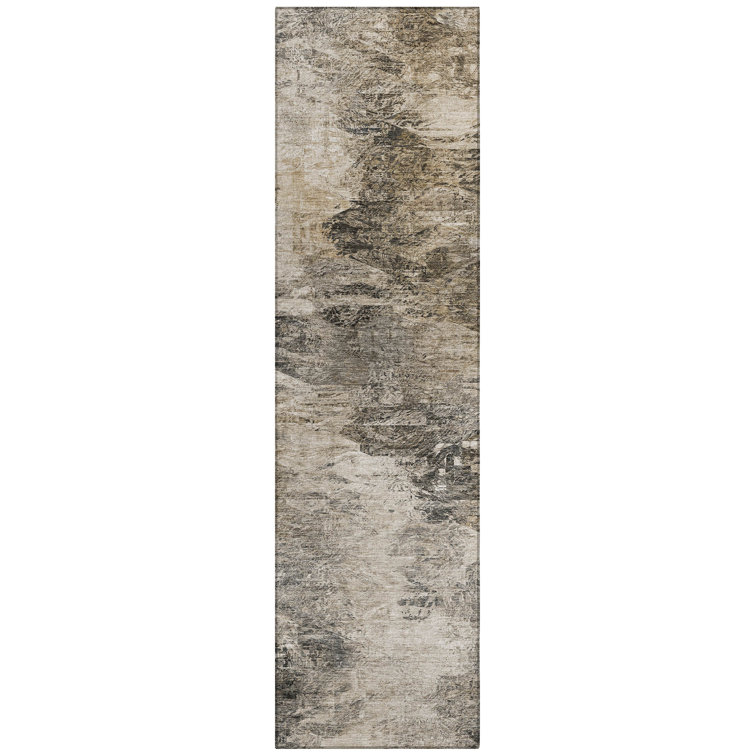Decicco Washable Abstract Indoor / Outdoor Rug
