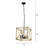 4 - Light Dimmable Lantern Square / Rectangle Chandelier-1908793002