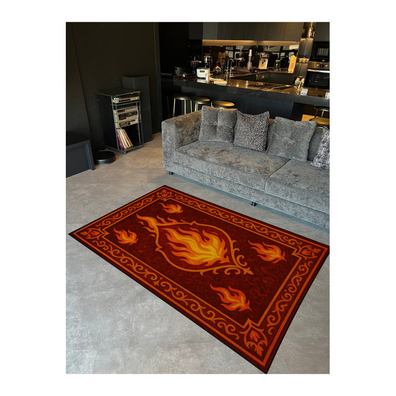 Tapis brun tissé Mosso, 2 pi x 2 pi 11 po