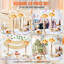 24 pièces de 50 cm / 19,7 po de haut, vase à fleurs de mariage, centre de table de mariage en métal, présentoir à arrangement floral doré pour tables, fête de mariage, décoration de fête d'anniversaire