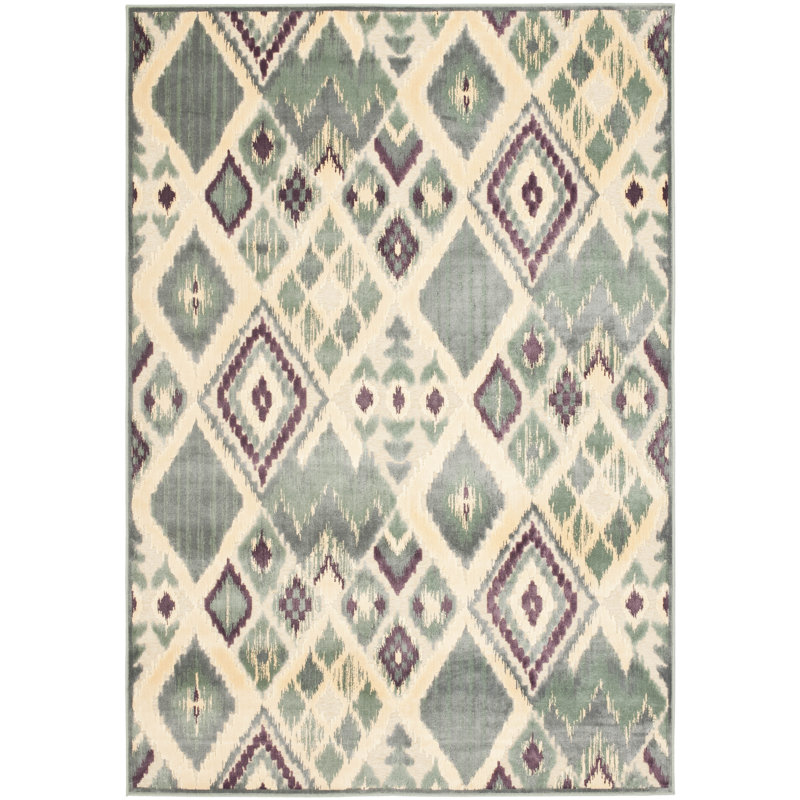 Braswell Performance Ikat Rug, Rectangle 4' x 5'7"