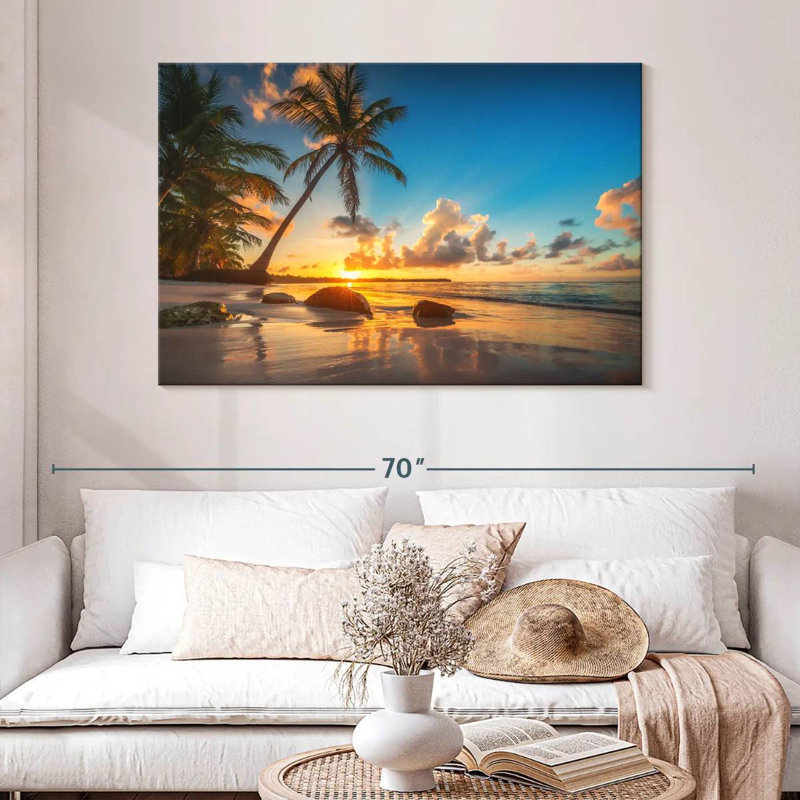 Sunset In Punta Cana Gillard, 32" H x 48" W