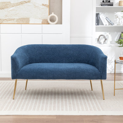 Jameila  Upholstered Faux Fur Loveseat