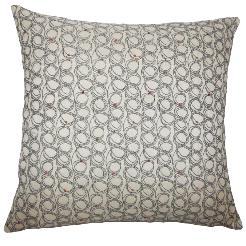 Taie décorative de literie ladarius géométrique, Standard, Réglisse