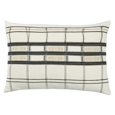 Handmade Tribal Lumbar Pillow Cover and Insert