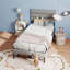 Base de lit plateforme grand lit - avec tête de lit, aucun sommier requis, rangement sous le lit de 14 po?-943447504-943447511